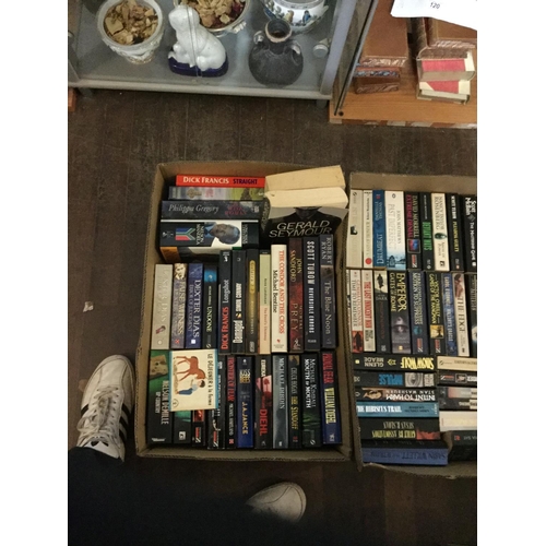 270 - 6 BOXES OF BOOKS MOSTLY PAPERBACKS