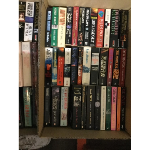 270 - 6 BOXES OF BOOKS MOSTLY PAPERBACKS