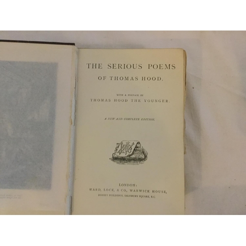 277 - QTY OF POETRY BOOKS TO INCLUDE KEATS, ROBERT BROWNING, KIPLING, MILTON, TENNYSON,