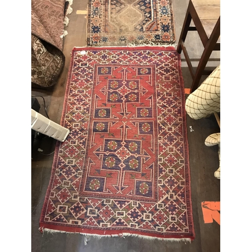 279 - 4 PATTERNED CARPETS 
BROWN 68