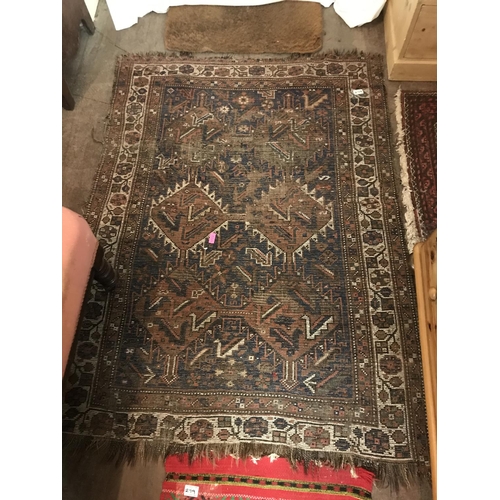 279 - 4 PATTERNED CARPETS 
BROWN 68