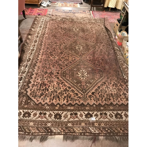 288 - BROWN PATTERNED CARPET 126