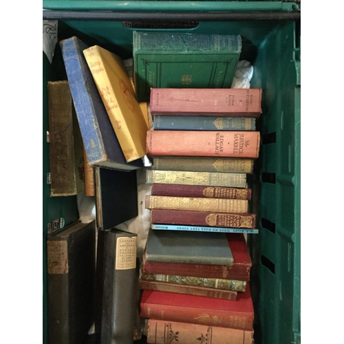 302 - 3 CRATES OF BOOKS TO INCLUDE OSCAR WILDE, GEORGE ELLIOTT, WALTER SCOTT ETC