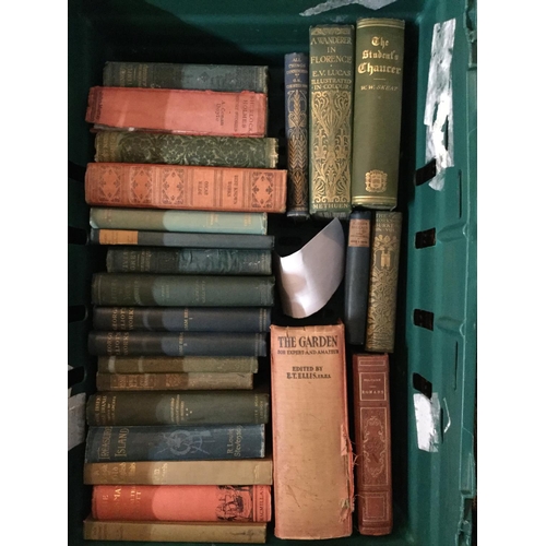 302 - 3 CRATES OF BOOKS TO INCLUDE OSCAR WILDE, GEORGE ELLIOTT, WALTER SCOTT ETC