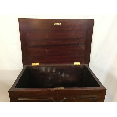 220 - MAHOGANY SLIPPER BOX