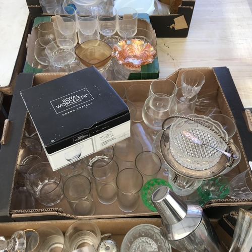 65 - 4 BOXES OF GLASSWARE