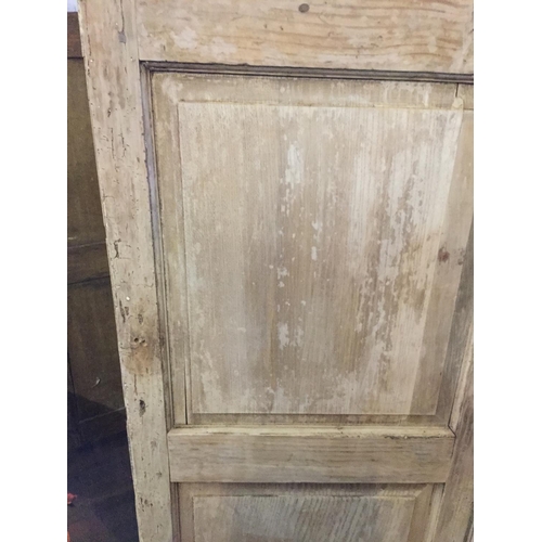 400 - VICTORIAN PINE 2 DOOR CUPBOARD A/F