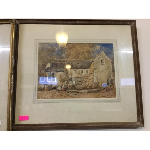 403 - PAIR OF FRAMED EDWARDIAN WATERCOLOURS