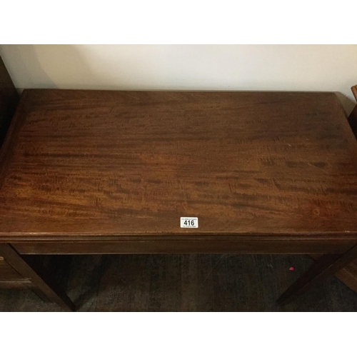 416 - MAHOGANY GAMES TABLE