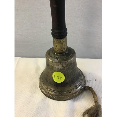 17 - VICTORIAN SCHOOL BELL - HEIGHT 10