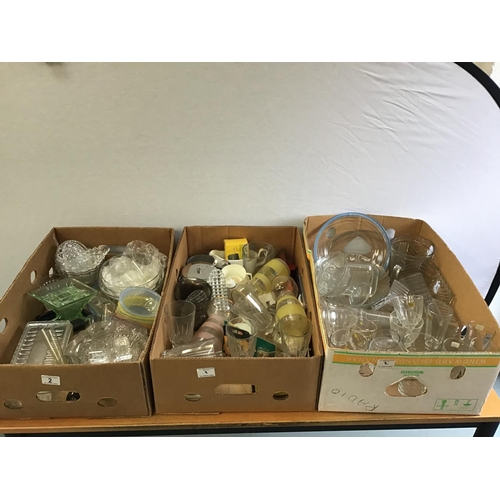 2 - 3 BOXES OF GLASSWARE