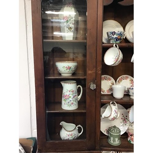 9 - LARGE QTY OF CHINA TO INCLUDE COALPORT, BESWICK, WEDGEWOOD, MASONS ETC - **DRESSER NOT INCLUDED