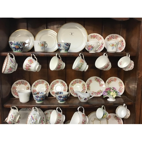 9 - LARGE QTY OF CHINA TO INCLUDE COALPORT, BESWICK, WEDGEWOOD, MASONS ETC - **DRESSER NOT INCLUDED