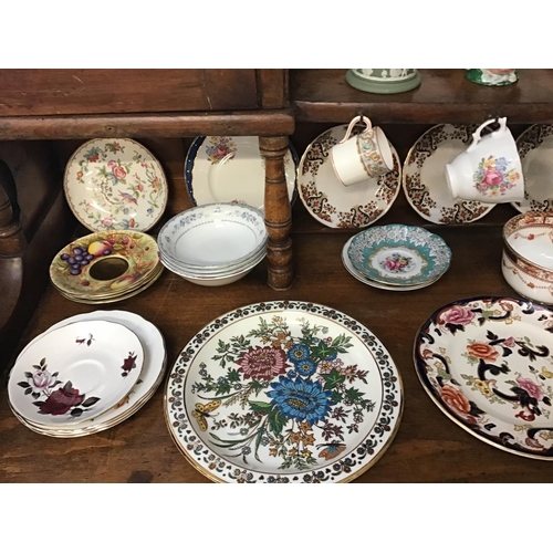 9 - LARGE QTY OF CHINA TO INCLUDE COALPORT, BESWICK, WEDGEWOOD, MASONS ETC - **DRESSER NOT INCLUDED