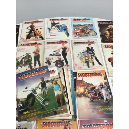 86 - QTY OF VINTAGE SCOOTERING MAGAZINES