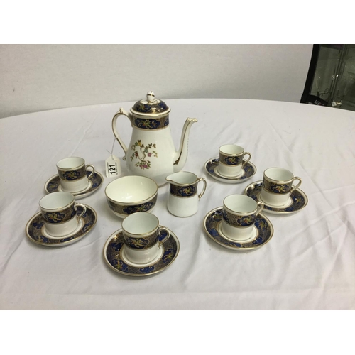 121 - TUSCAN BONE CHINA COFFE SET A/F