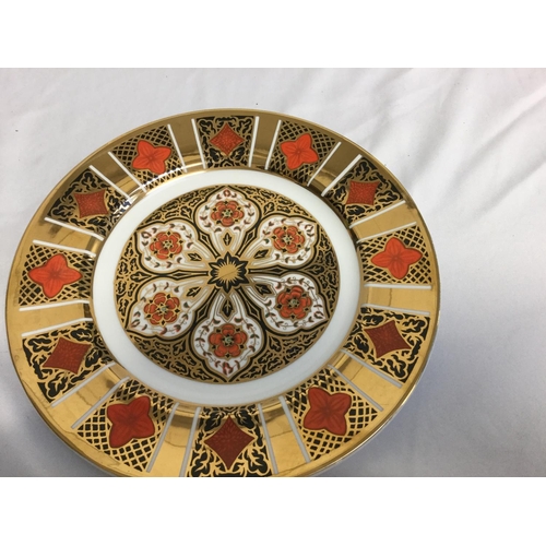 122 - 2 DERBYSHIRE BURTONDALE PLATES - IMARI PATTERN