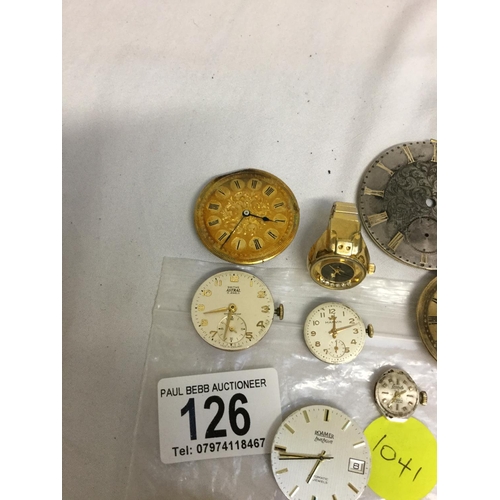 126 - QTY OF POCKET WATCH WORKS AND OTHERS