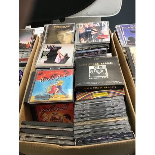 135 - 5 BOXES OF MUSIC CD'S