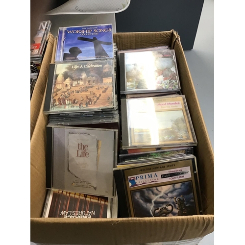 135 - 5 BOXES OF MUSIC CD'S