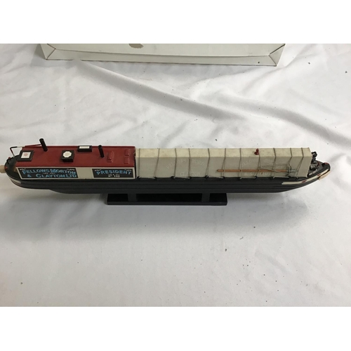 140 - 3 MODELS OF CANAL BOATS