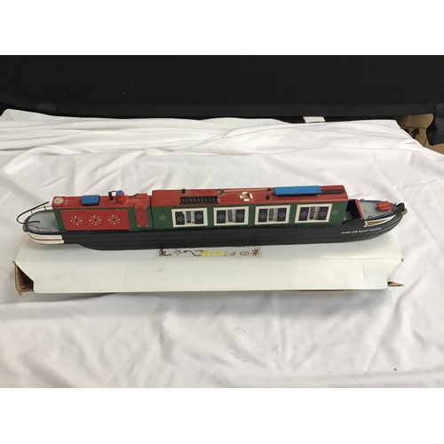 140 - 3 MODELS OF CANAL BOATS