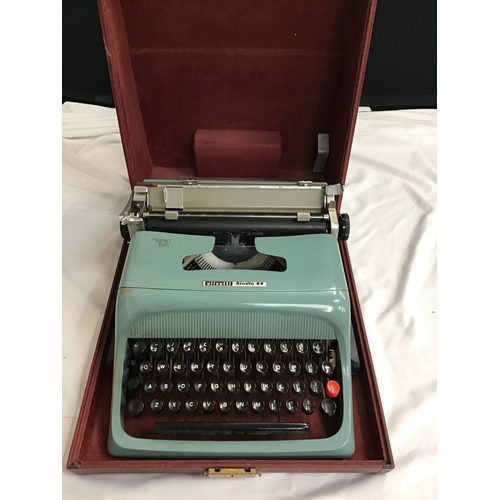 141 - VINTAGE OLIVETTI TYPEWRITER IN CASE