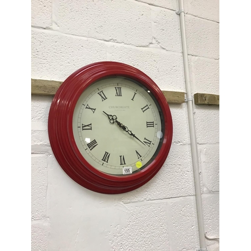 155 - MODERN BATTERY WALL CLOCK - 22