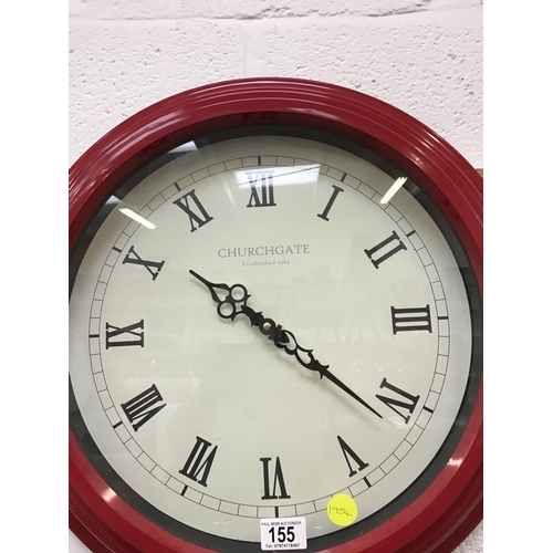 155 - MODERN BATTERY WALL CLOCK - 22