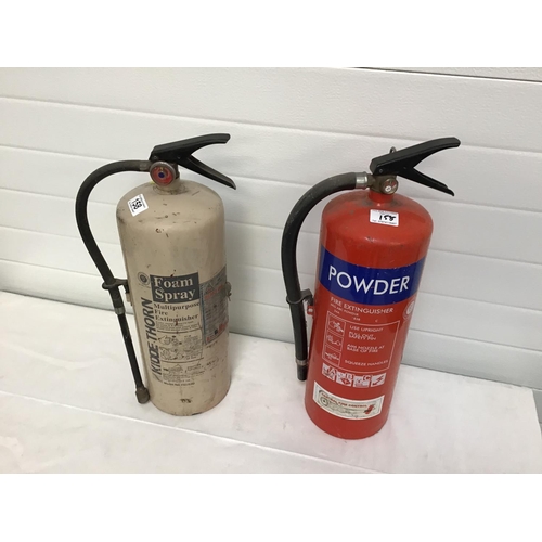 158 - 2 FIRE EXTINGUISHERS