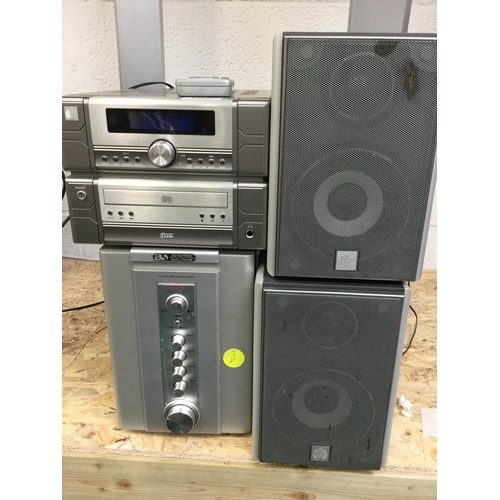 172 - QTY OF STEREO SYSTEM WITH SPEAKERS