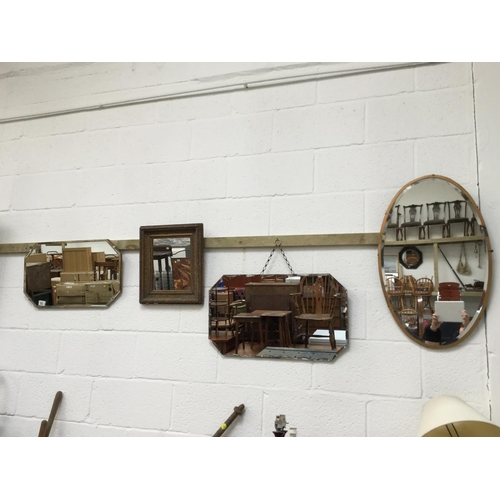 183 - 4 VINTAGE WALL MIRRORS