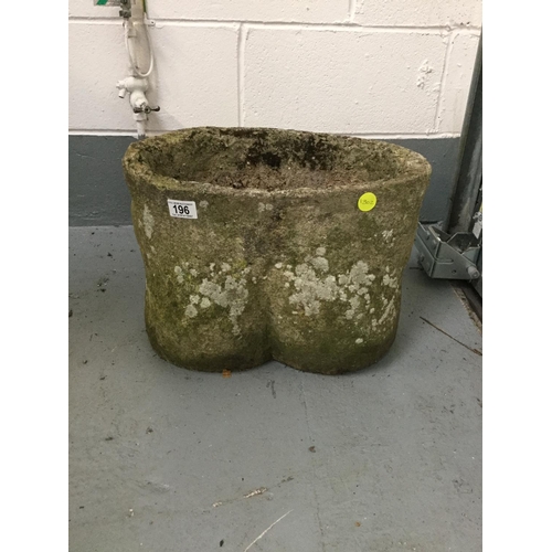 196 - CONCRETE GARDEN PLANTER