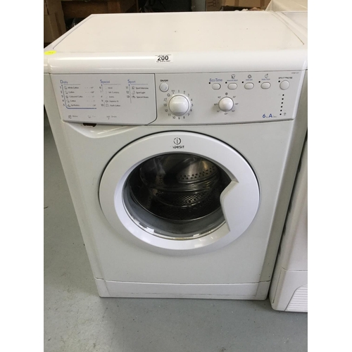 200 - INDESIT 6KG WASHING MACHINE