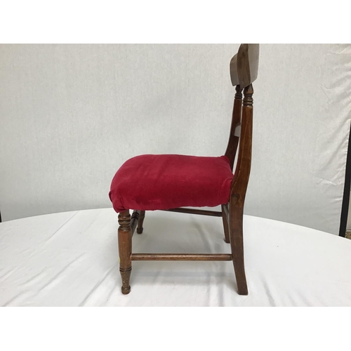 211 - VICTORIAN CHILDS CHAIR A/F - Seat Damaged