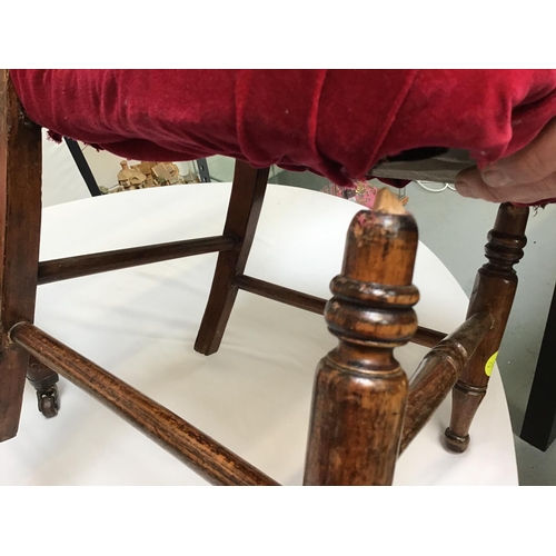 211 - VICTORIAN CHILDS CHAIR A/F - Seat Damaged