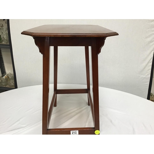 213 - EDWARDIAN MAHOGANY WINDOW TABLE