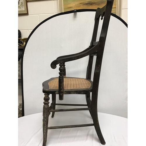 216 - VICTORIAN ARMCHAIR & 2 VICTORIAN DINING CHAIRS