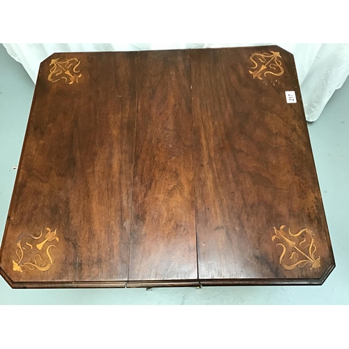 217 - EDWARDIAN INLAID SUTHERLAND TABLE WITH LAYER ENDS - A/F (Some inlay missing see pictures) Height 26