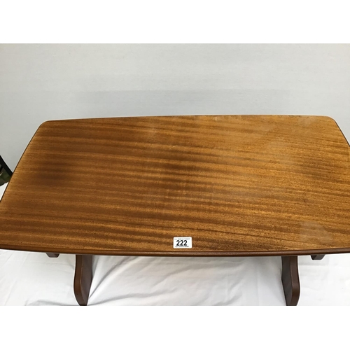 222 - TEAK COFFEE TABLE 33