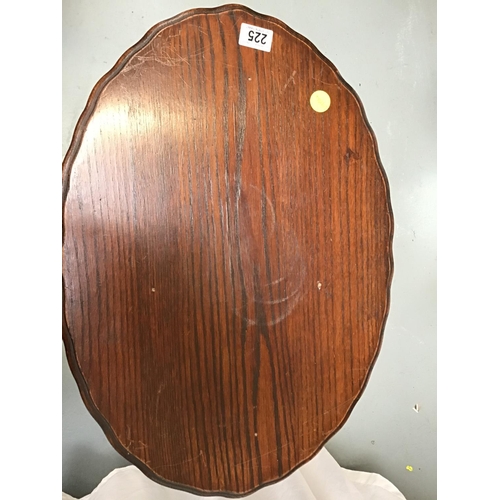 225 - OAK BARLEYTWIST OVAL WINDOW TABLE