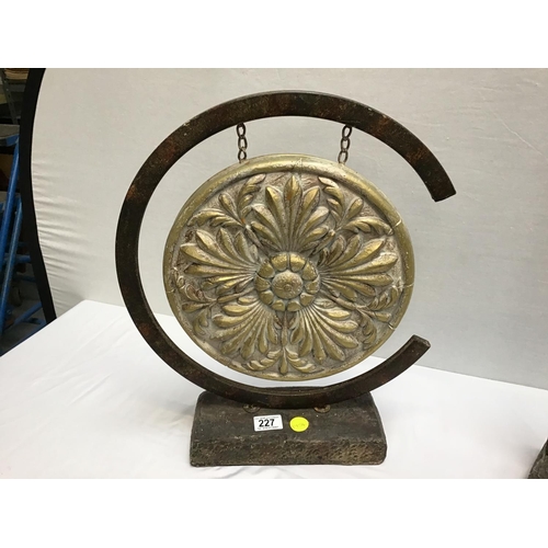 227 - 2 REPRODUCTION CHINESE STYLE GONGS