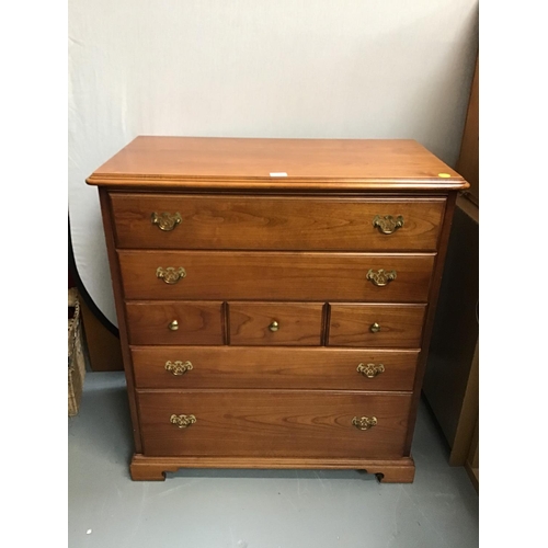 231 - MODERN YOUNGER BEDROOM CHEST OF 5 DRAWERS