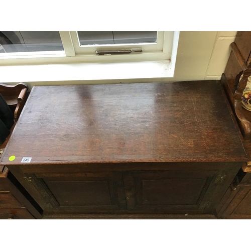 245 - OAK CUPBOARD WITH 2 DOORS OVER 1 DRAWER - 22