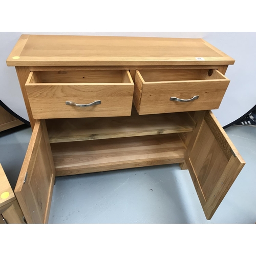 265 - LIGHT OAK 2 DOOR 2 DRAWER SIDEBOARD - 13