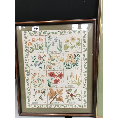 272 - 4 CROSS STITCH PICTURES