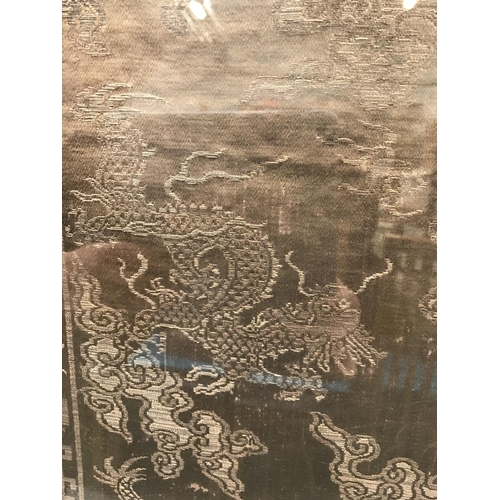 275 - GILT FRAMED EARLY CHINESE SILK