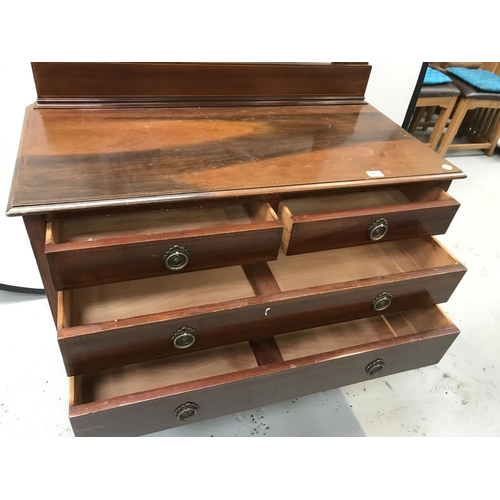 283 - EDWARDIAN MAHOGANY INLAID DRESSING TABLE