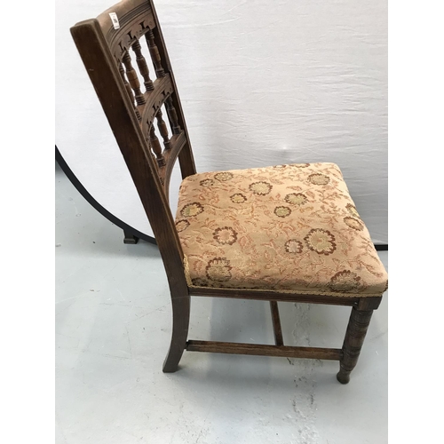 286 - GEORGIAN DINING CHAIR A/F AND EDWARDIAN DINING CHAIR