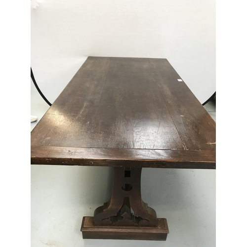 287 - OAK REFECTORY DINING TABLE - 29